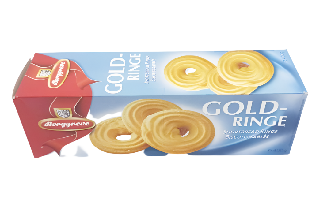 Borggreve Gold - Ring Shortbread Rings Biscults Sables, 400g |GMP17a