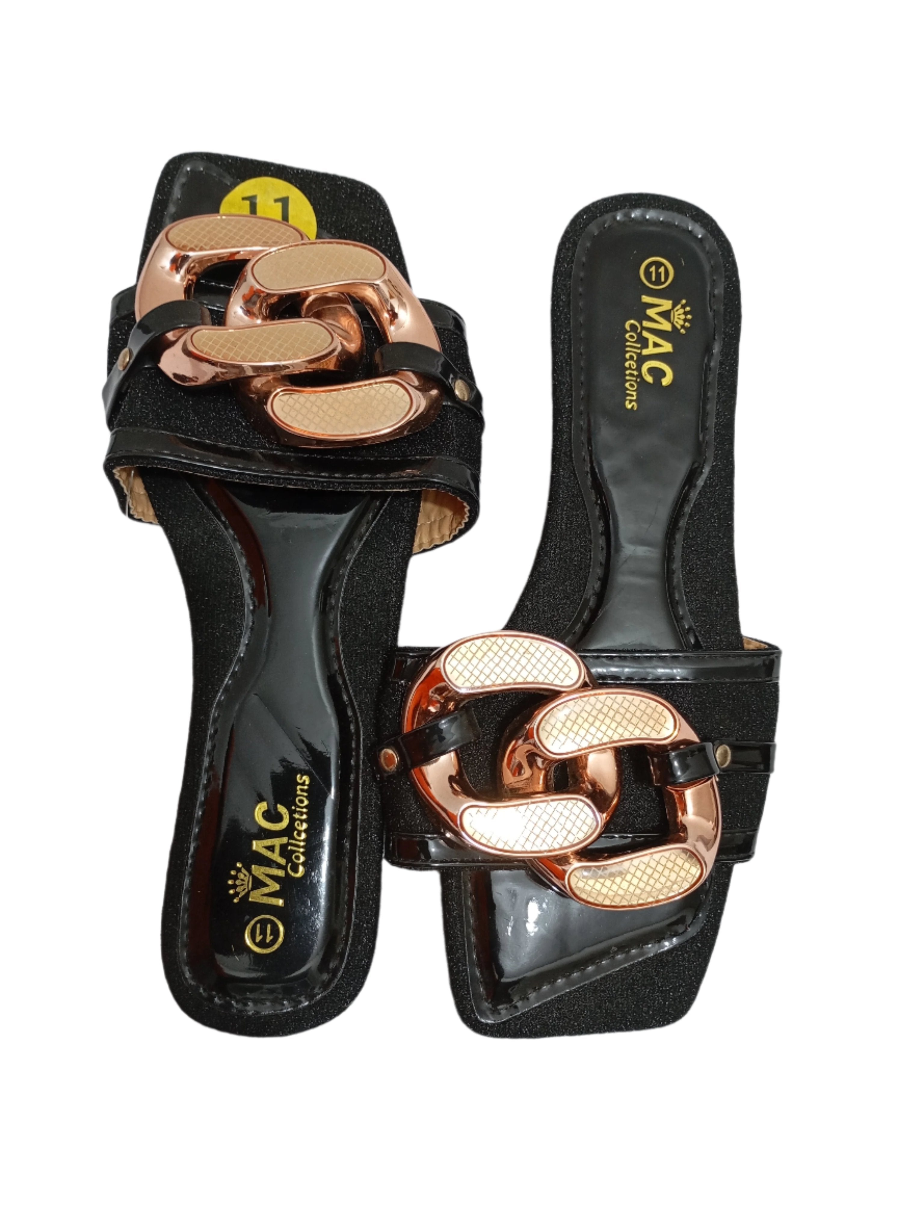 Fancy Mac 100% Chain Slippers Shoe | DNY4b