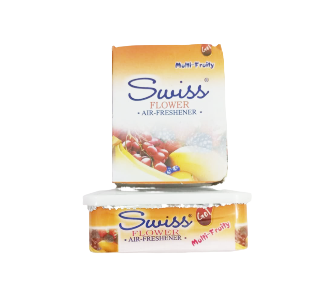 Multi -Fruity Swiss Flower Air Freshener, 45g |Yellow | EVG10b