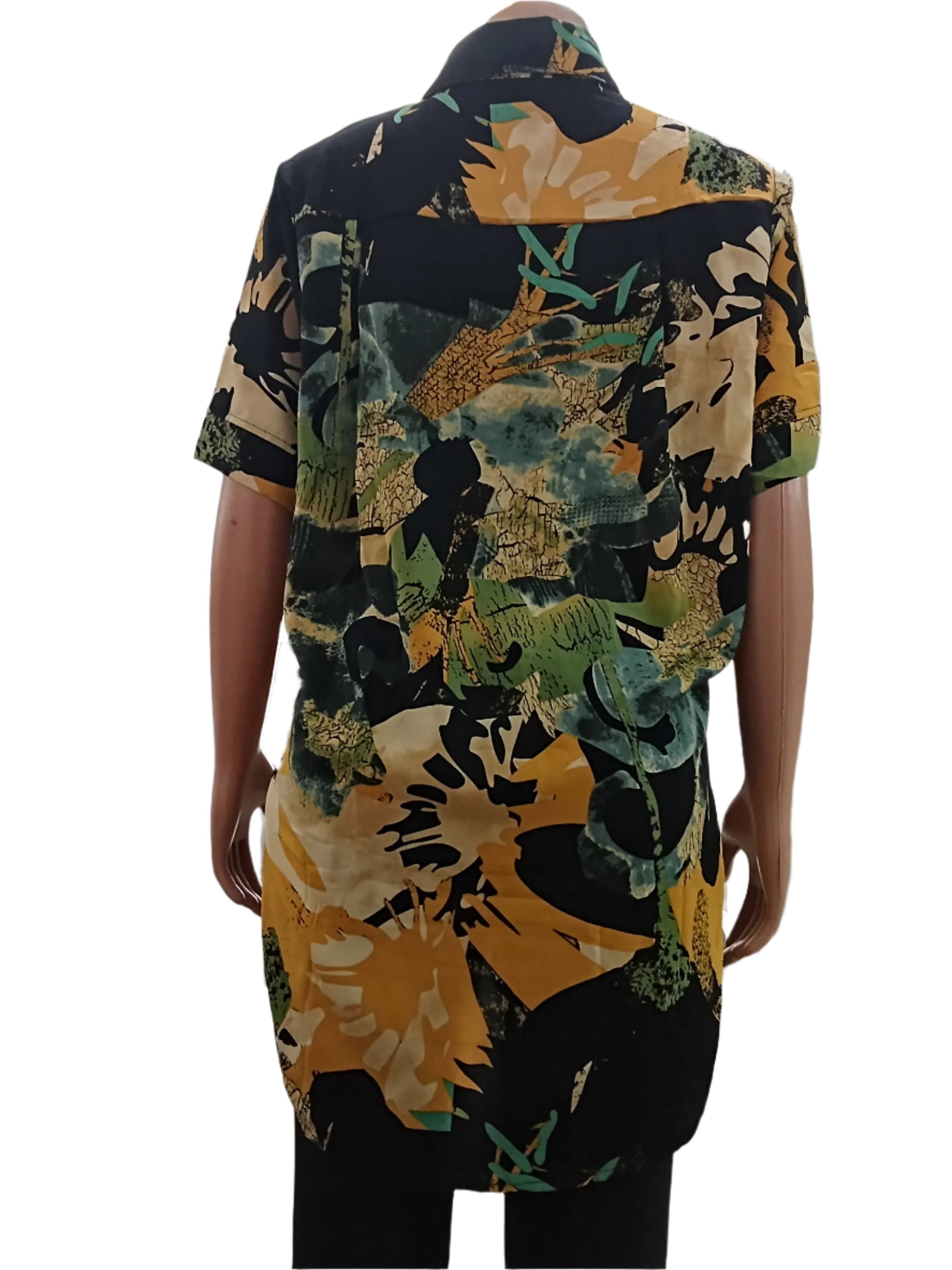 Classy Ladies Top Multi-colors Large, Green | NBN3c
