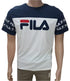 Fila White and Blue Polo T-Shirt (Unisex) | GWDL8