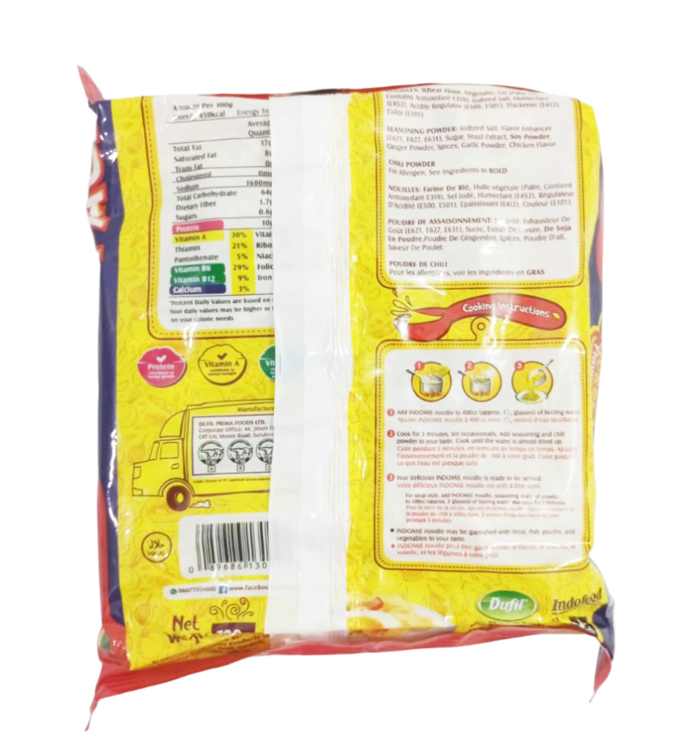Indomie Indomitable Instant Noodles Chicken Flavour, 70g (PREPACK) |2KMS7a-GDS