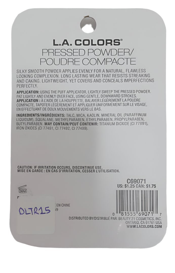LA Colors Pressed Powder (C69071 Ivory) | DLTR15