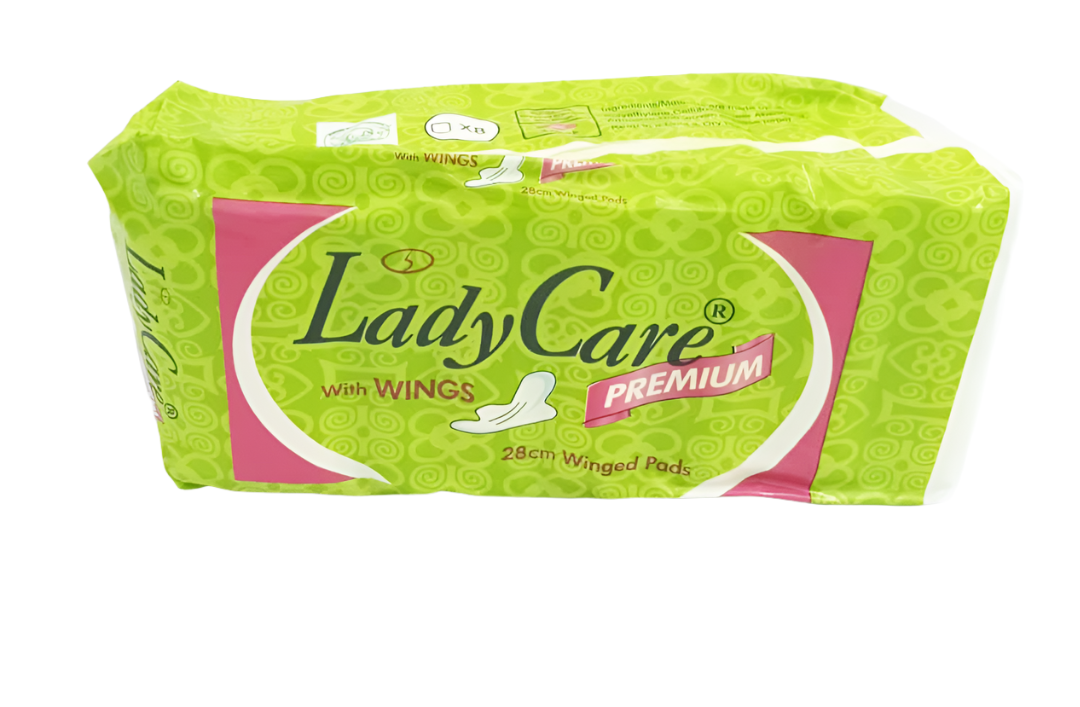Lady Care With Wings Premium 8 Pads Per Pack Green, 28cm | EVG62a