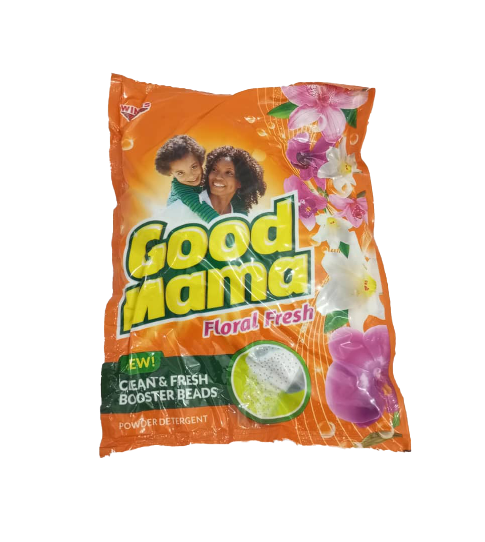 Good Mama Lemon Fresh New Clean & Fresh Booster Beads Powder Detergent Orange, 80g | EVG68b