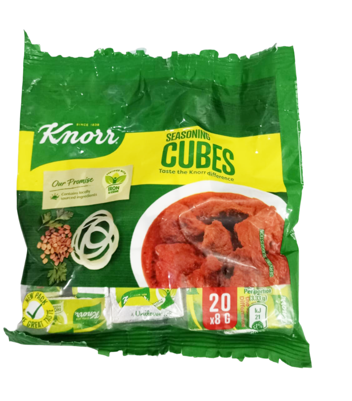 Knorr Chicken Seasoniong Cubes, 20 Cubes PKT, 160g | 2GBL5a-GDs