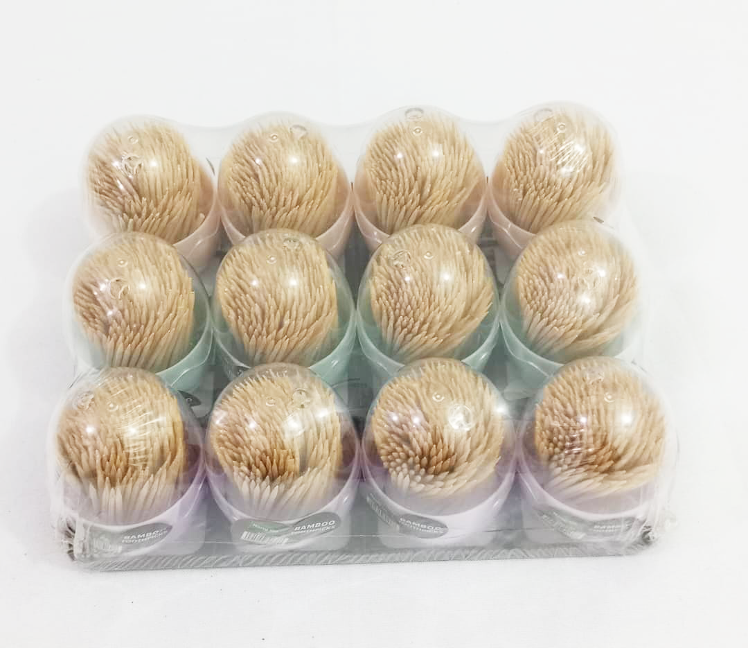 Bamboo Toothpick 138 pieces, Purple | Gmc7b