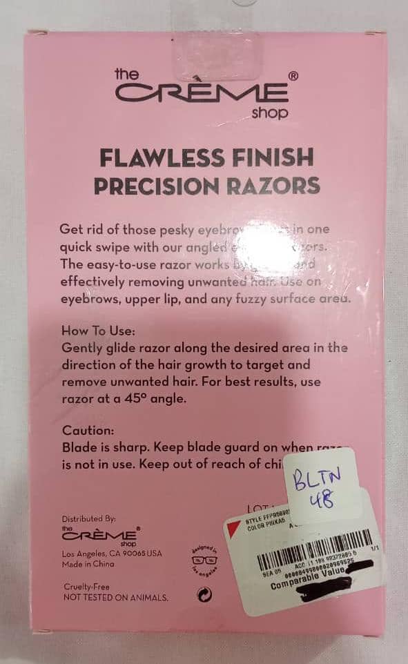 Cream Shop Flawless Finish Precision Razors, by Set or by Piece (Set of 6pcs) | BLTN48