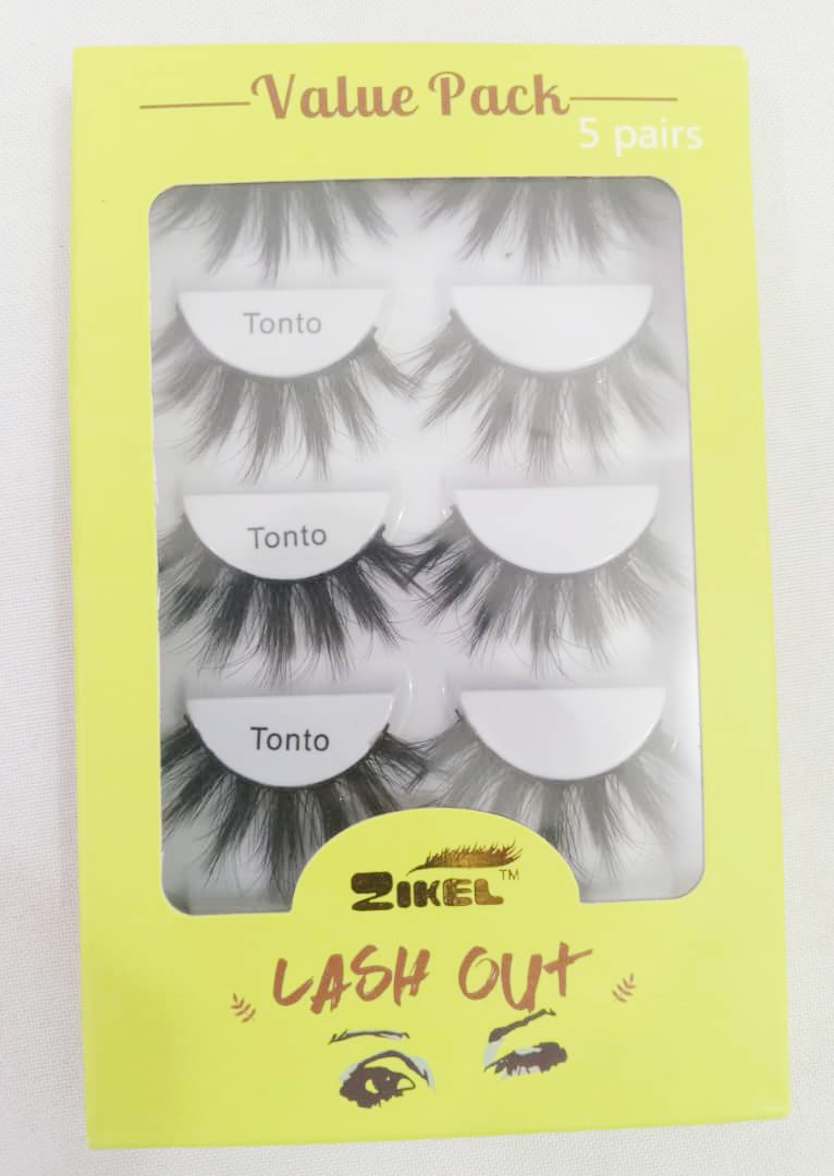 ZIKEL 5 In 1 Lashes (Tonto)| ZKL12a