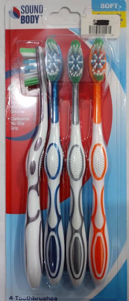 Revcare Sound Body Toothbrush Set (4 Pieces/pack) | BGLT8