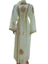 ClassyTurkey Abaya Gown (Dress) Free Size, White | MBE1a