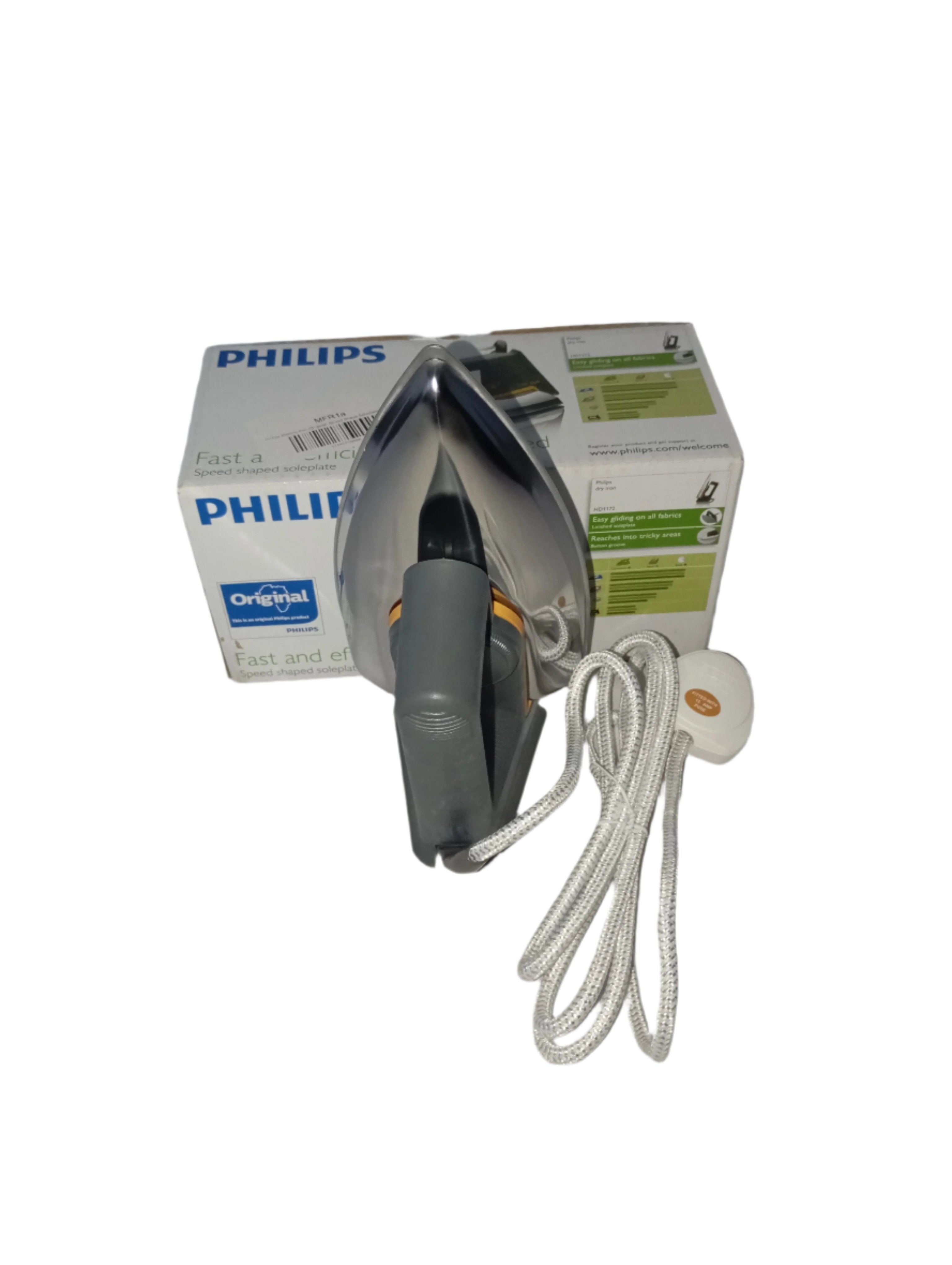 Philips Electric Iron (Original, Speed Shape Soleplate) | MFR1a