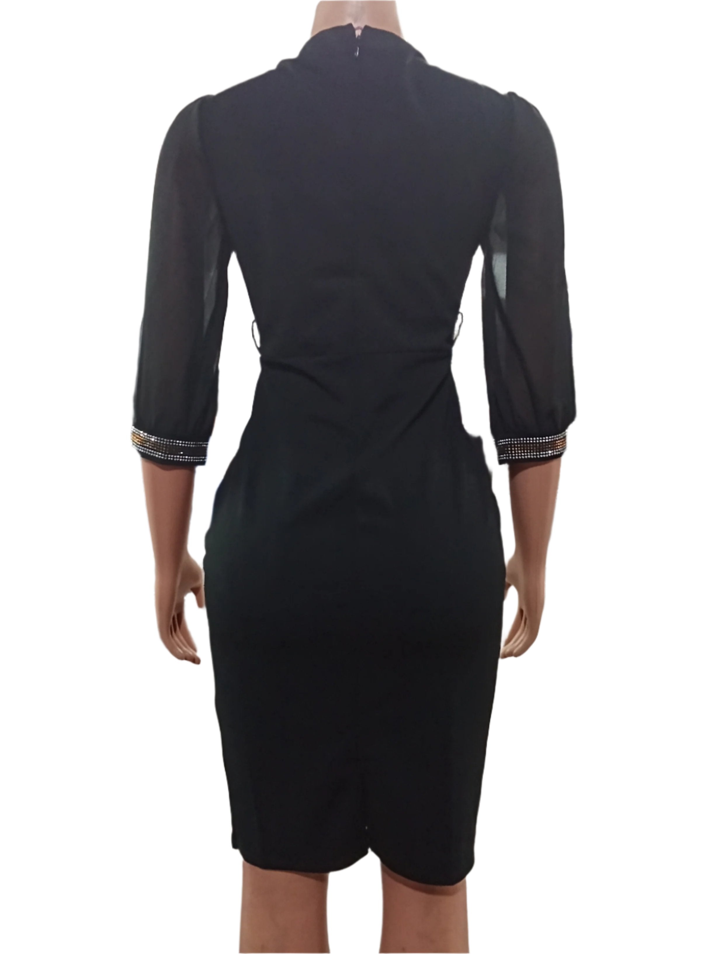 Classy Stone Gown (Dress) for Ladies 3XL, Black | MNE2c
