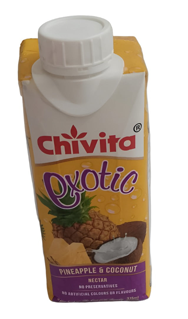 Chivita Exotic Pineapple & Coconut Nectar 315ml, Yellow | NWD16a