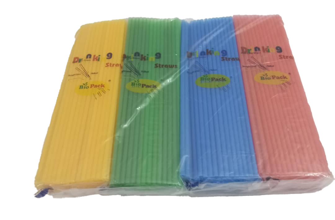 Drinking Straw Bio Pack of 60 pieces, Blue | GMC9a