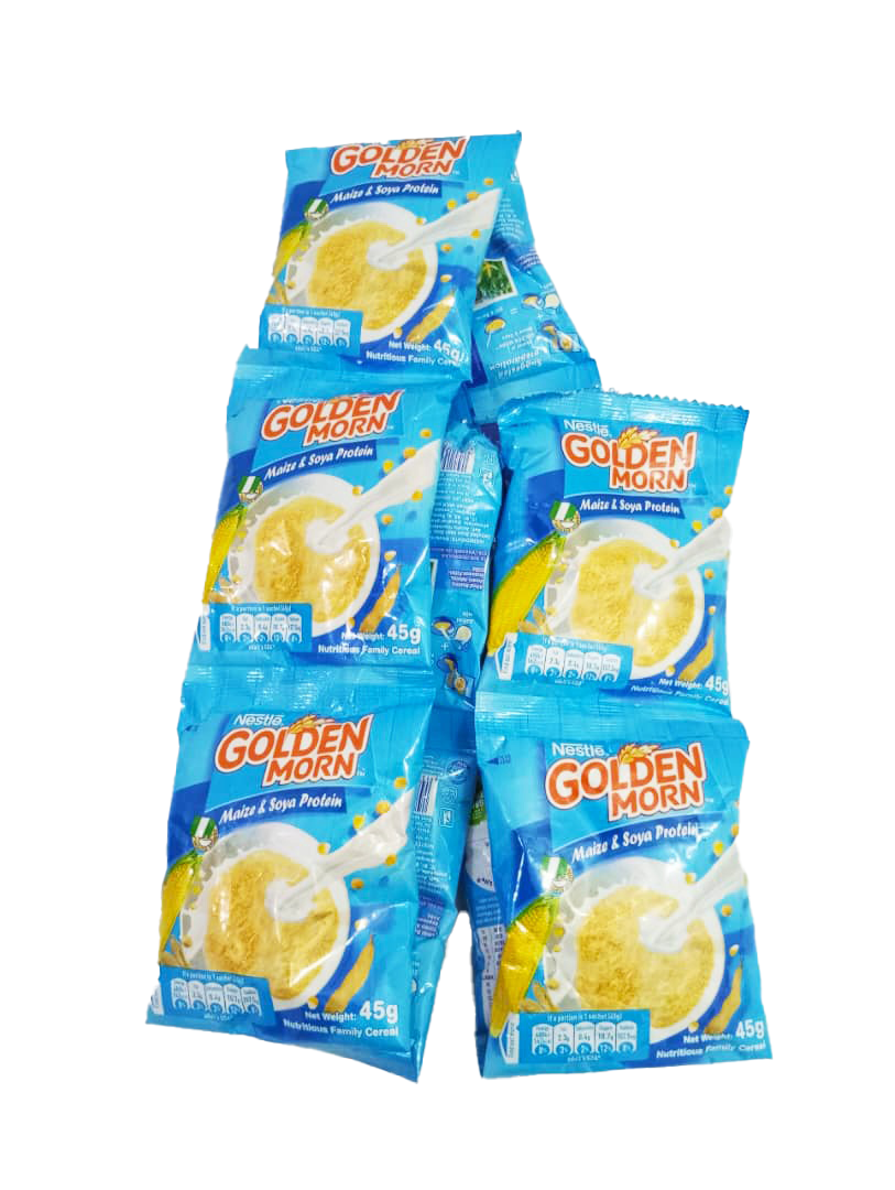 1 Roll of Nestle Golden Morn Maize and Soya Protein, 10 Pieces Per Roll, 5 Pieces Per Half Roll, 45g | 2CWT21a-UCM