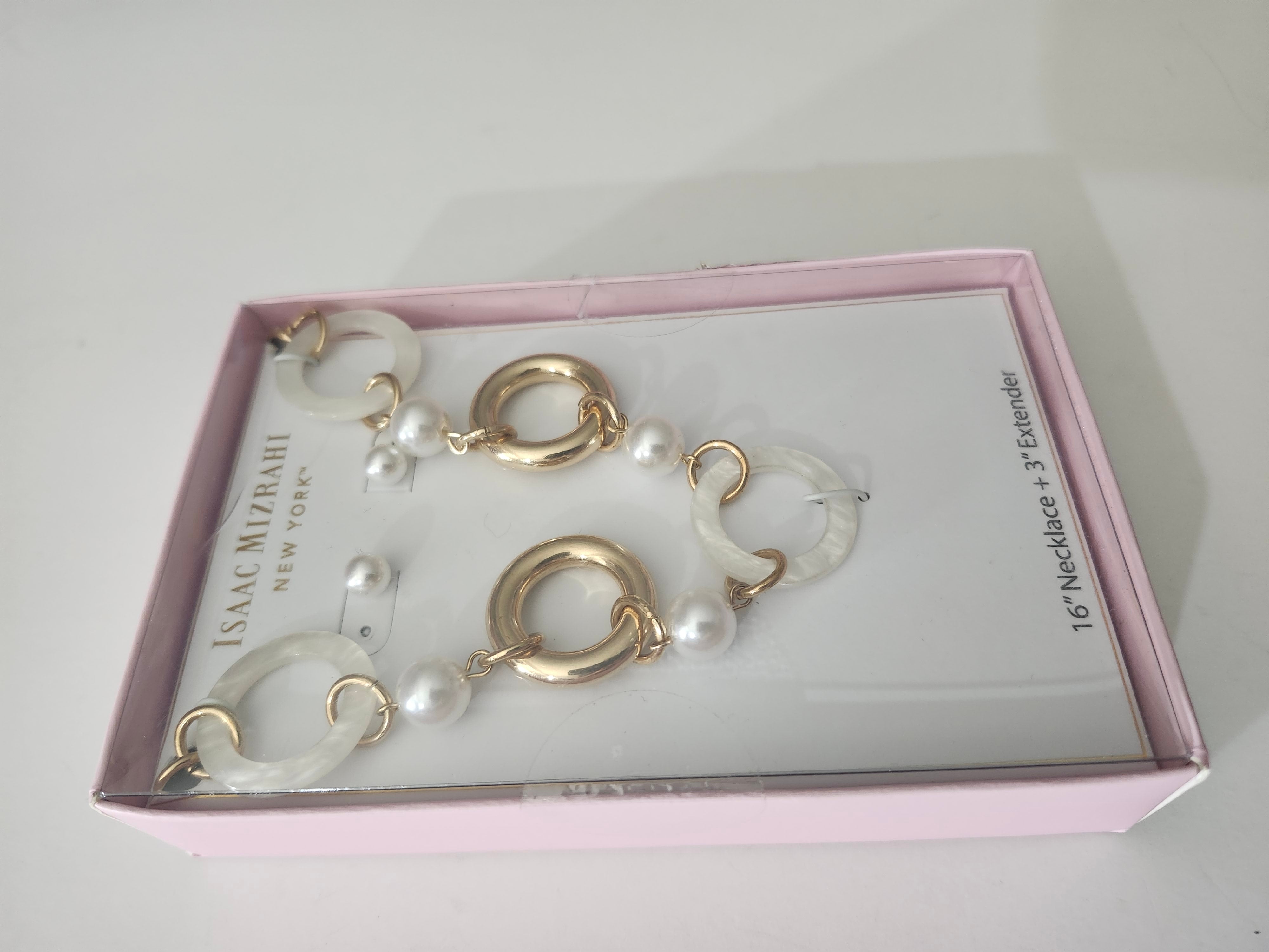 Isaac Mizrahi New York Necklace (16" + 3" Extender) and Earring Gift Set, 1Pack | 2BLTN127XA