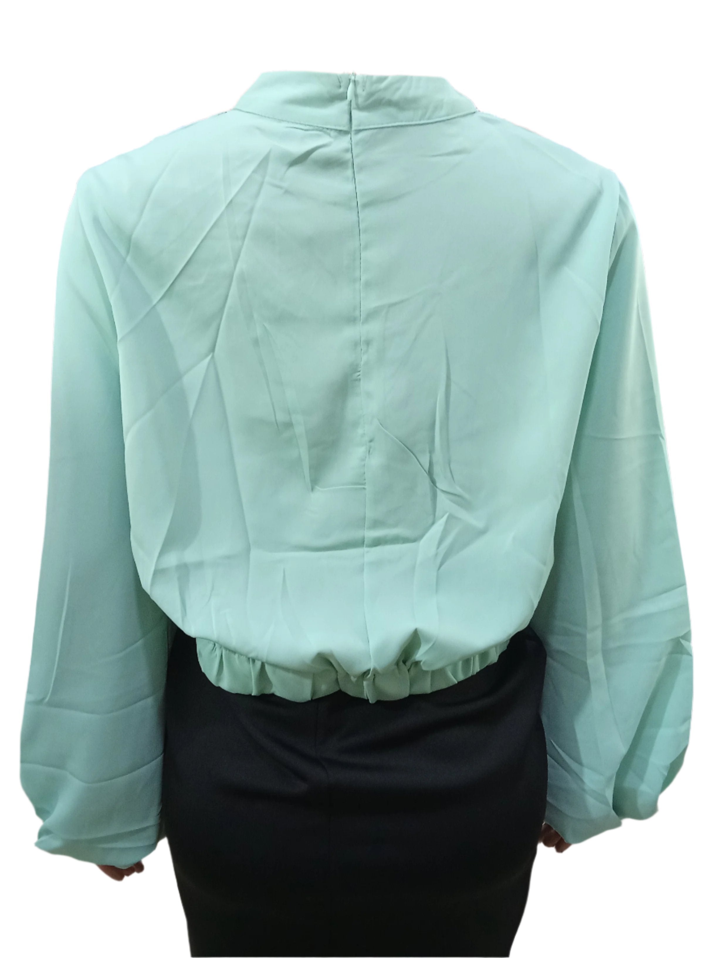 Trendy Designer Seven Fashion Top (Shirt, Blouse) for Ladies 2XL, Light Green | CYZ1a