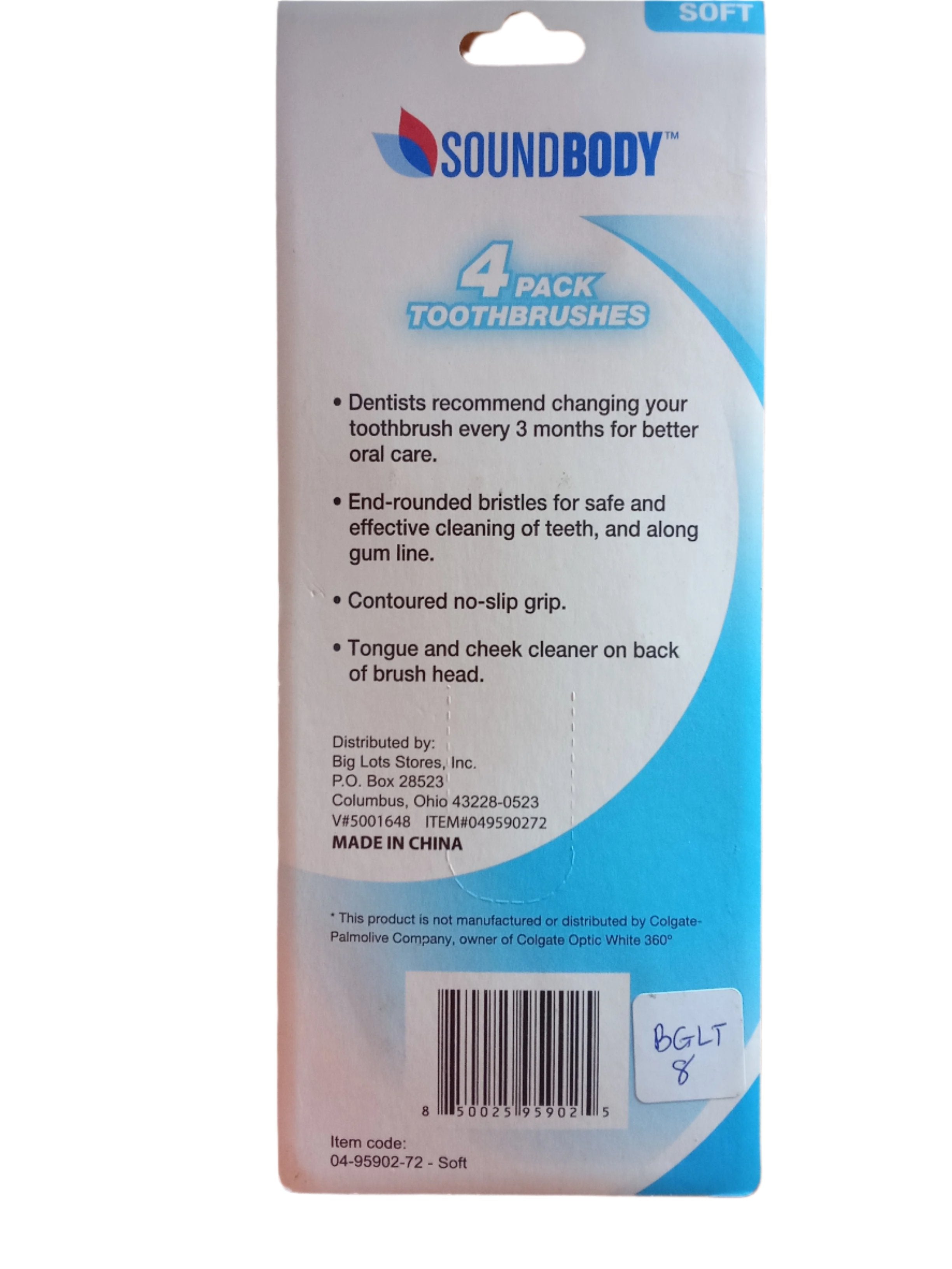 Revcare Sound Body Toothbrush Set (4 Pieces/pack) | BGLT8