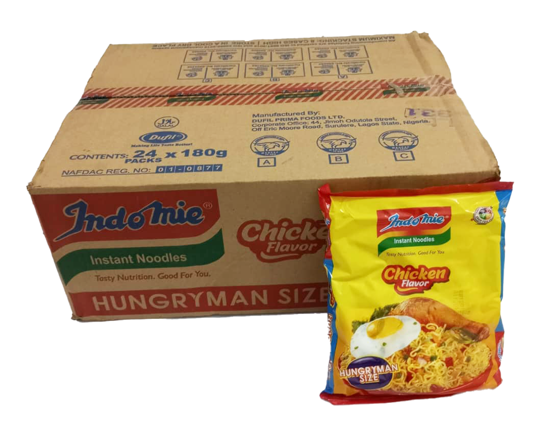 Indomie Instant Noodles Chicken Flavour Hungryman Size 180gx24 (Carton) | KMS9a