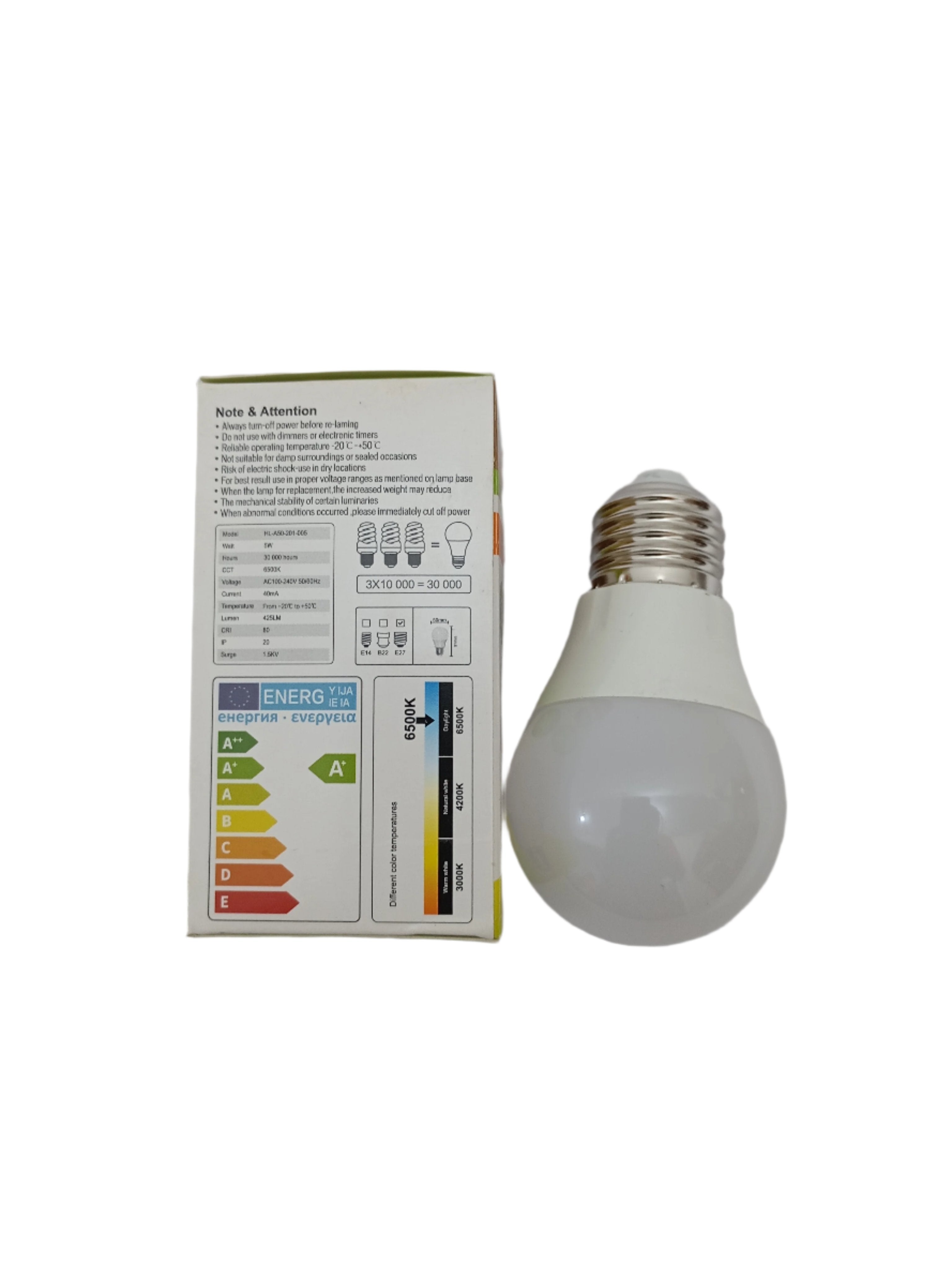 CTorch LED Daylight Bulb 5W (Screw Light bulb) White | CVE7a