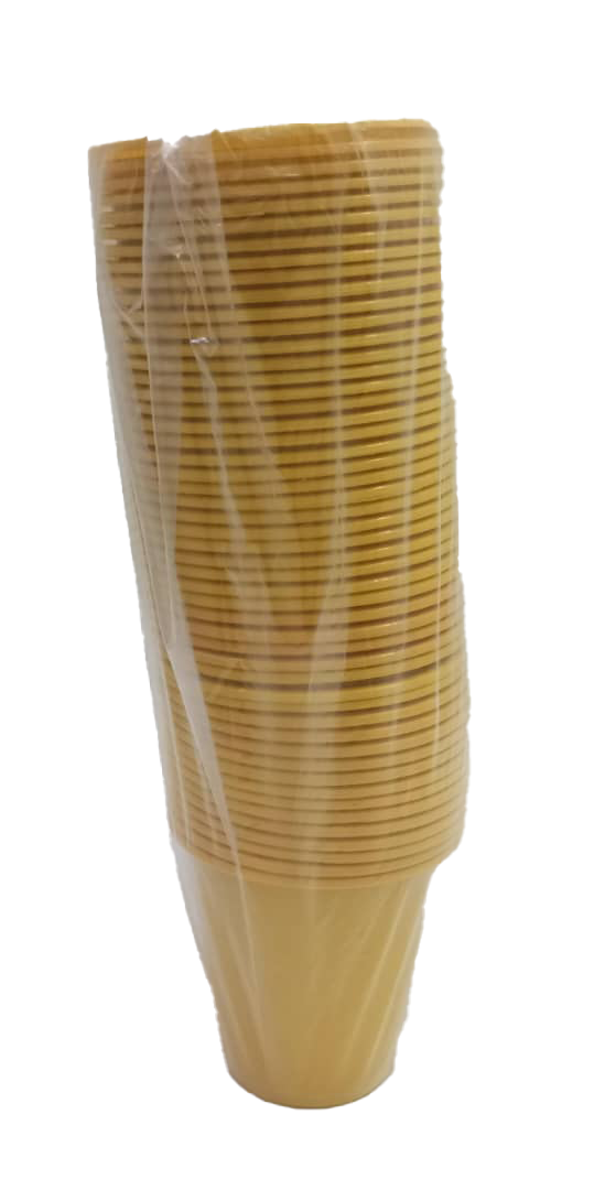 A Roll of Big Bio Pack Disposable Yellow Cup 50 Per Roll | GMC14a