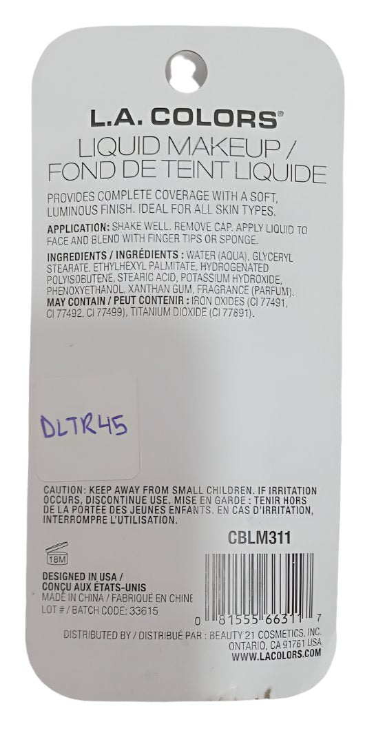 LA Colors Liquid Makeup ( CBLM) | DLTR45