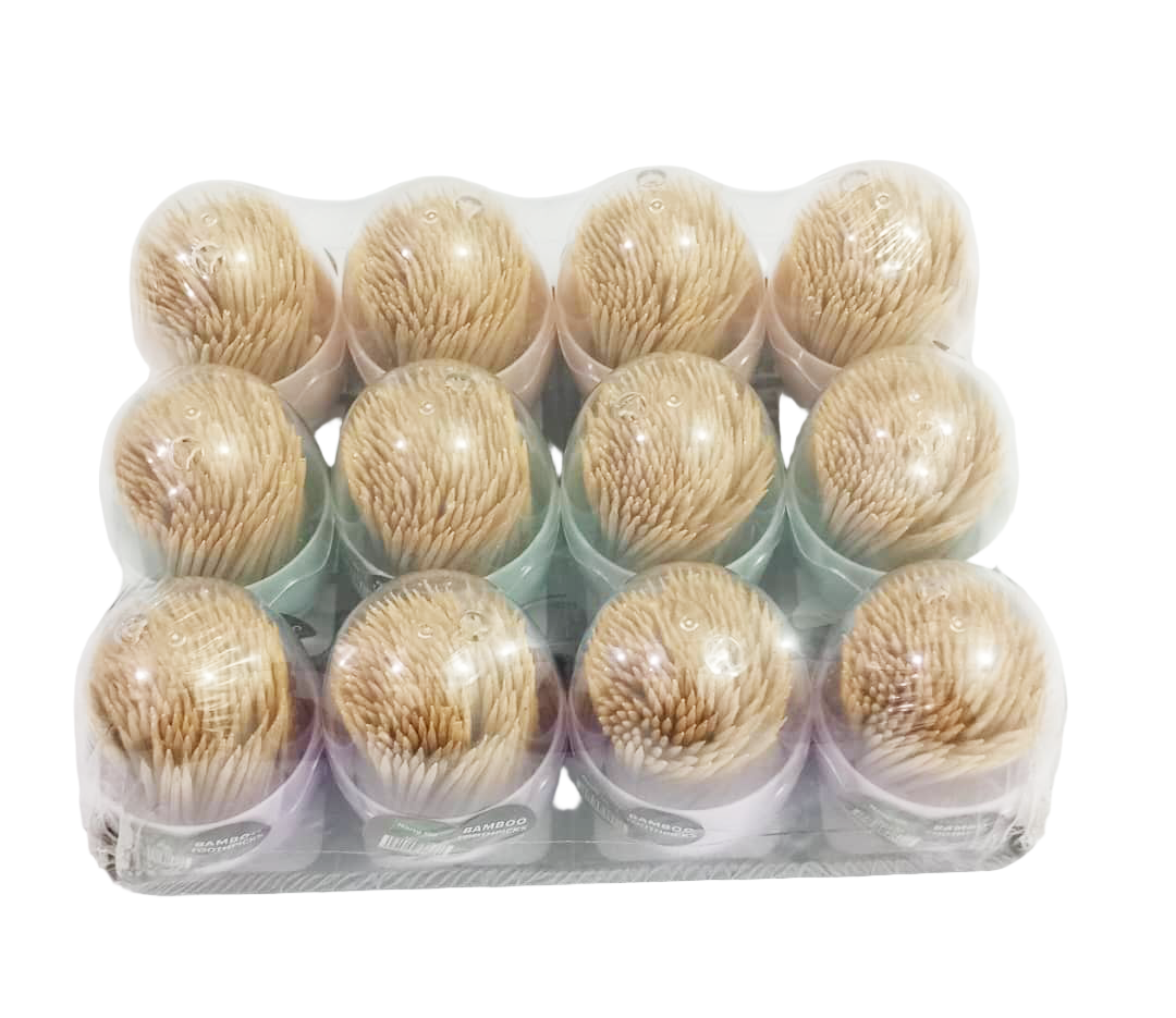 Bamboo Toothpick 138 pieces, Blue | Gmc7c