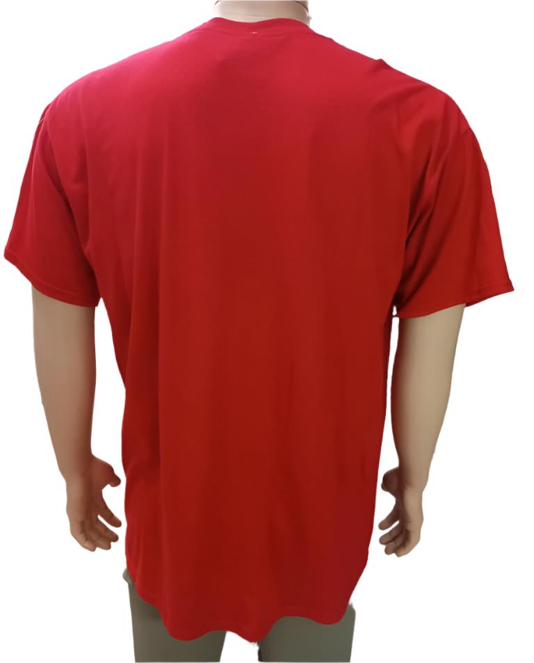 SpringStead Foodball Action Figure Red Polo T-Shirt for Men | GWDL32