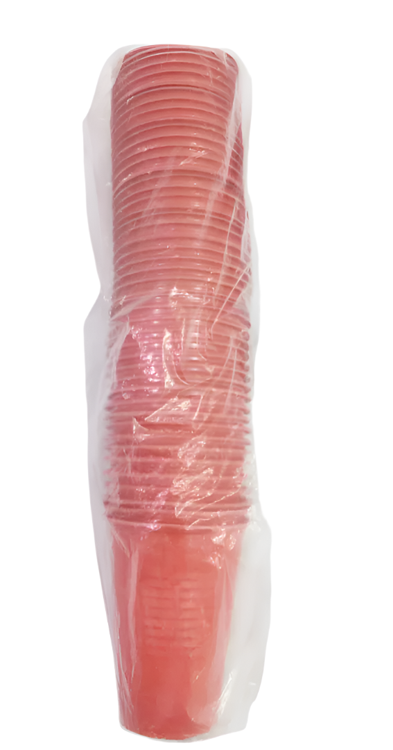 A Roll Of Small Bio Pack Disposable Red Cup 50pieces Per Roll | GMC12a