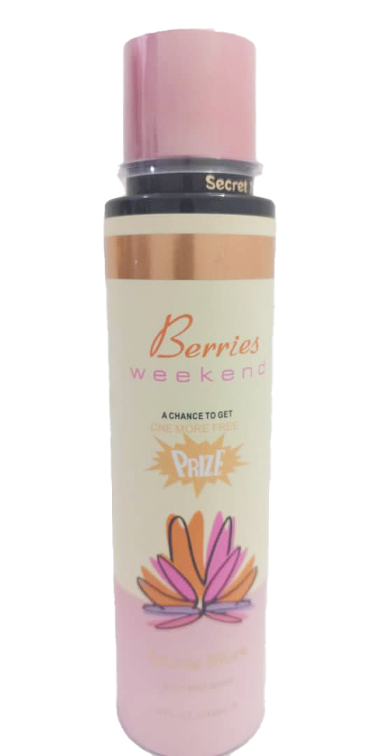 Secret Amour Body Spray (Berries Weekend) 236ML | MLD65a