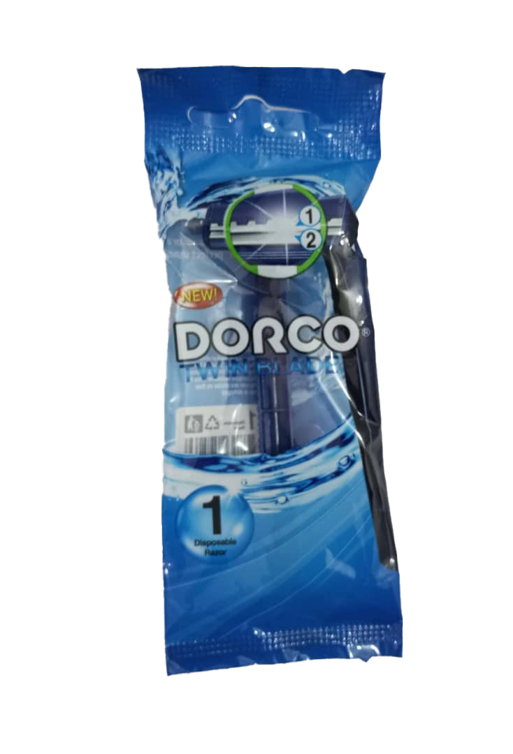 New Dorco Twin Blade Blue 10 Packs Per Roll | EVG55a