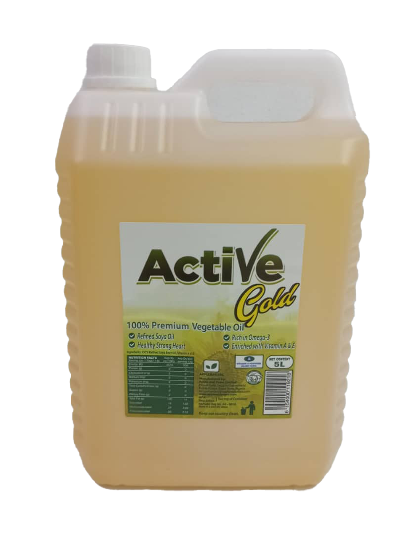 Active Gold 100% Premium Vegetable Oil, 5Litres |2SBS6a-GDS