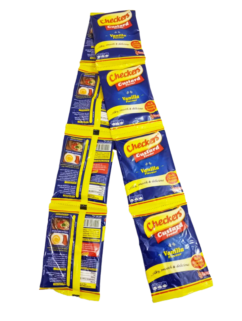 1 Roll New Checkers Custard Powder Rich Creamy Delight With Vanilla Flavour 8 Pieces Per Roll, 400g | CWT29a