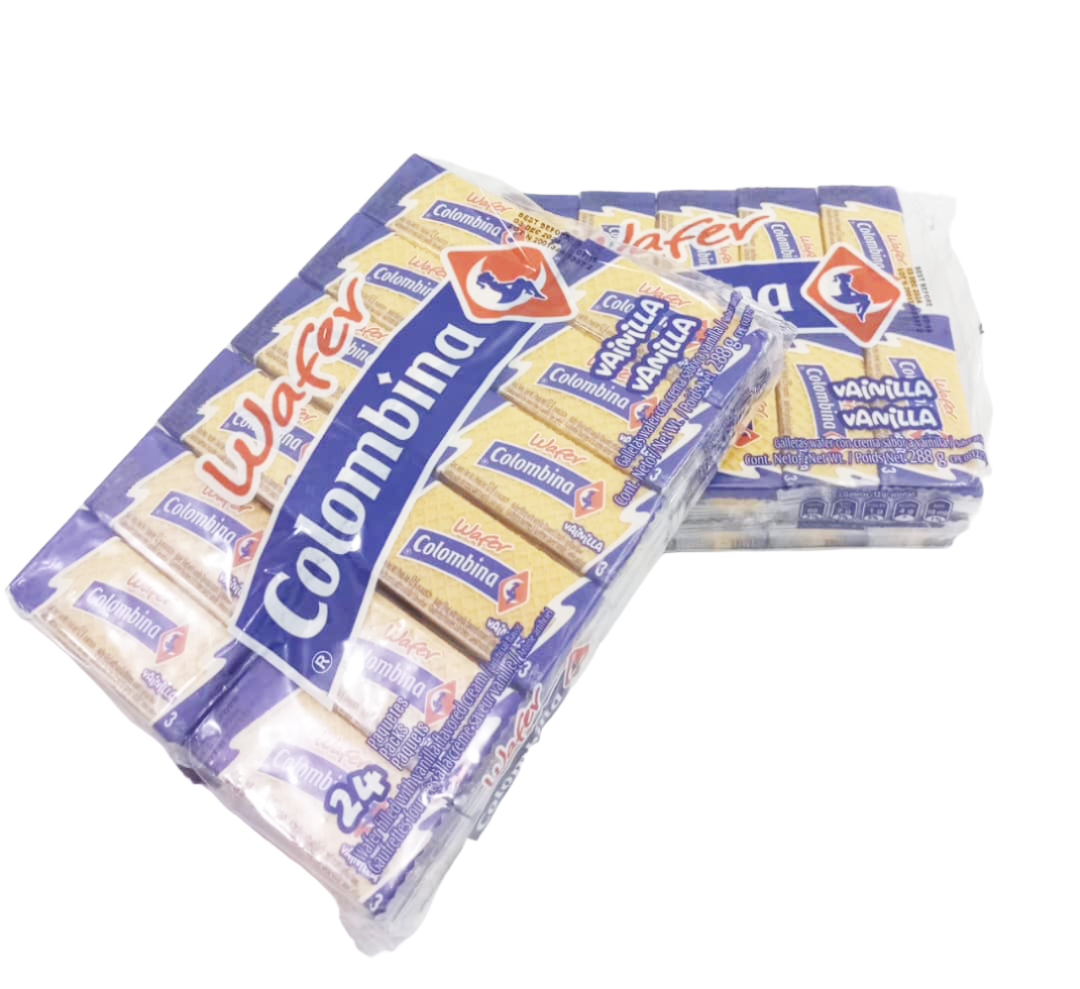 Wafer Colombia Vanilla Vanilla, 288g | GMP8a