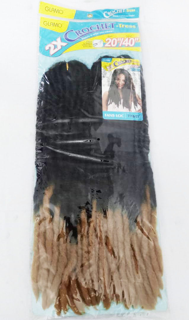 Glamo Fans Loc Crotchet 20"/40"Attachment | CHH3a