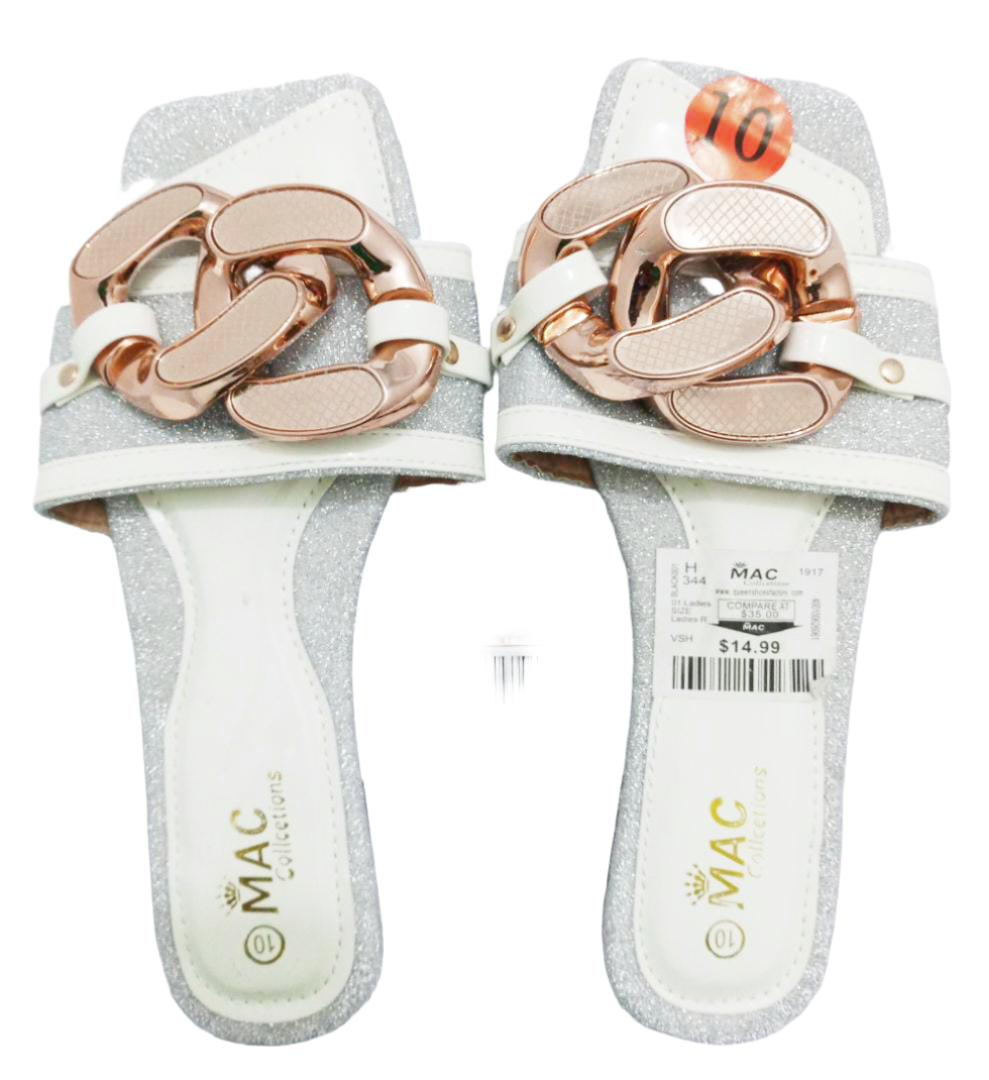 Fancy Mac 100% Chain Slippers Shoe | DNY4c
