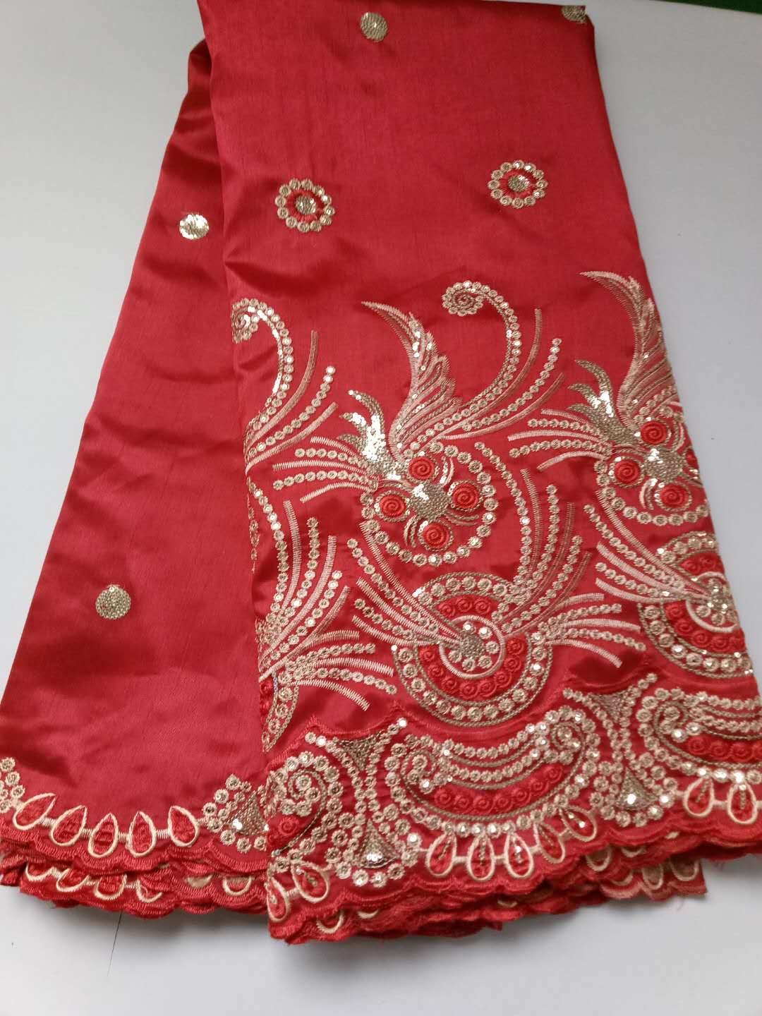 Indian Dubai Embroidered African Lace George (5 Yards Per Piece) | GLZ5017 | AFRS422