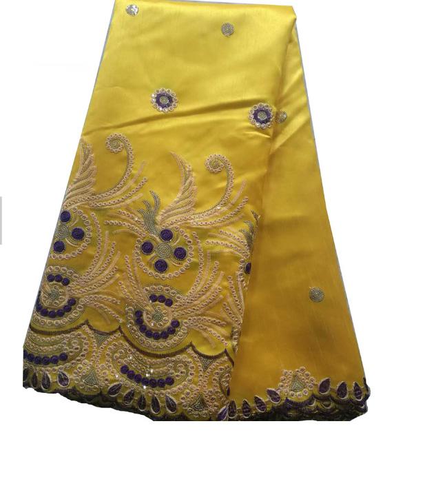 Indian Dubai Embroidered African Lace George (5 Yards Per Piece) | GLZ5018 | AFRS423