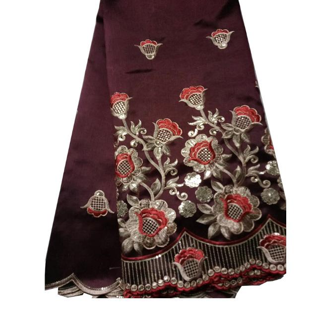 Indian Dubai Embroidered African Lace George (5 Yards Per Piece) | GLZ5046 | AFRS454