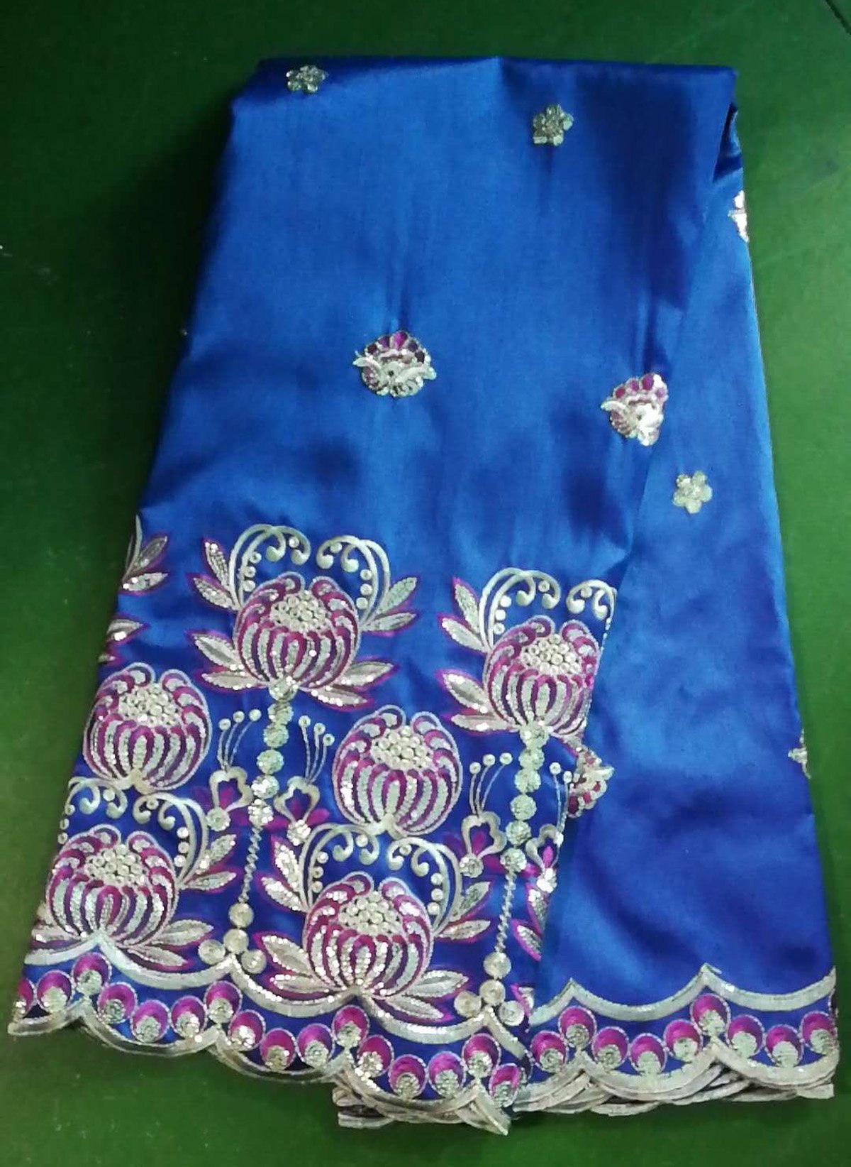 Indian Dubai Embroidered African Lace George (5 Yards Per Piece) | GLZ5033 | AFRS440