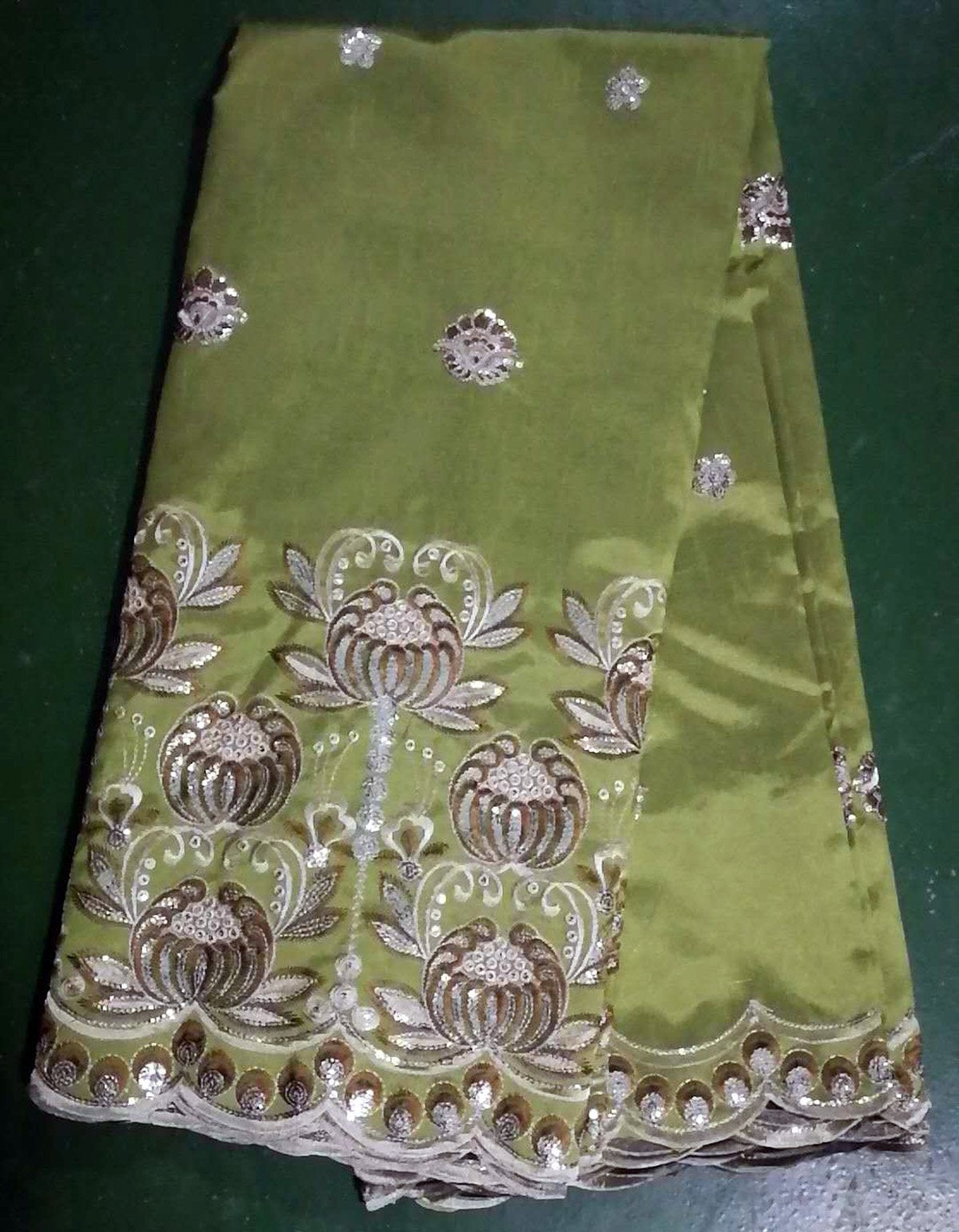 Indian Dubai Embroidered African Lace George (5 Yards Per Piece) | GLZ5034 | AFRS441