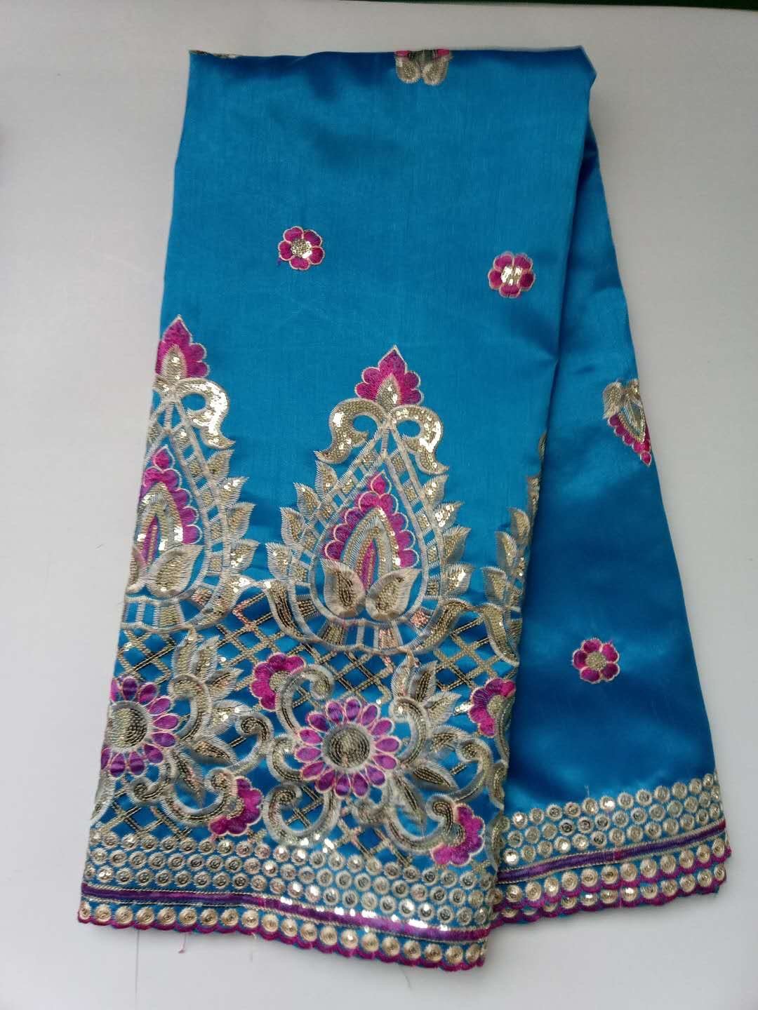 Indian Dubai Embroidered African Lace George (5 Yards Per Piece) | GLZ5023 | AFRS429