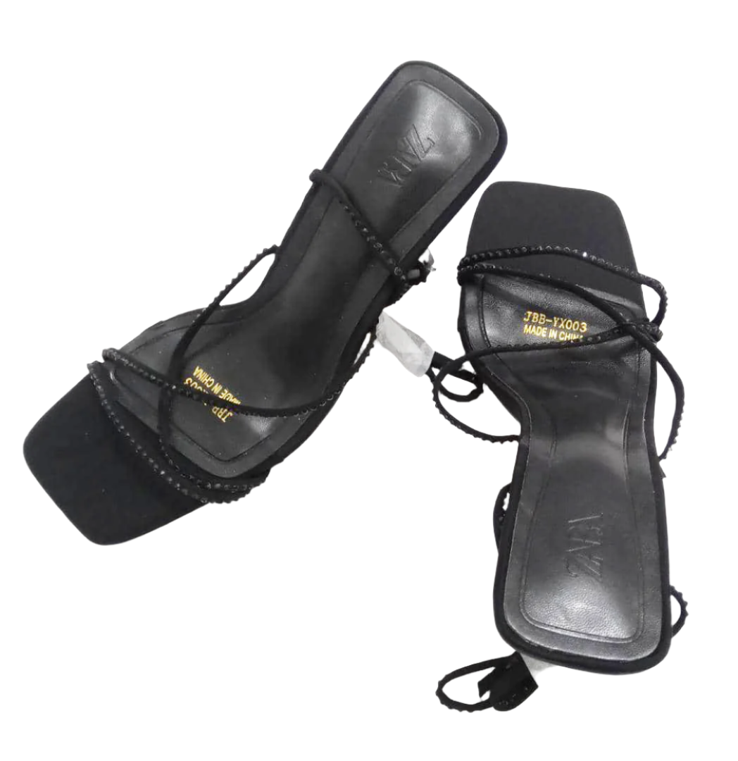 Pun Open Toe High Heel Shoe | RYD3a